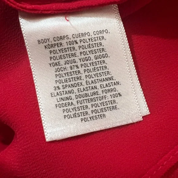 Anthropologie Moulinette Soeurs Vibrant Red puff Sleeve Blouse Size 12 - Picture 5 of 6